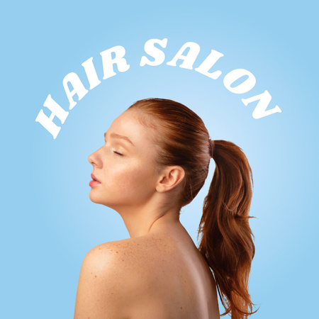 Hair Salon Services Offer Animated Post Šablona návrhu