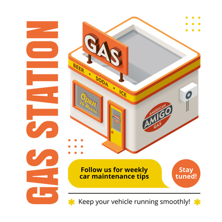 Plantilla de diseño de Gas stations Instagram 