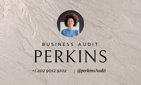 Business Audit Services Offer Business Card 91x55mm Design Template