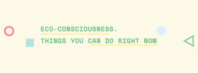 Eco-consciousness Concept Facebook cover – шаблон для дизайну