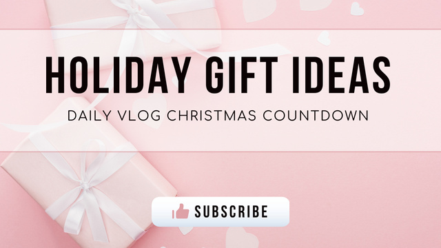 Designvorlage Holiday Gift Guide für Youtube Thumbnail