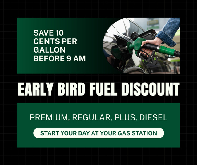 Platilla de diseño Clean Fuel Offer for Cleaner Drive Facebook