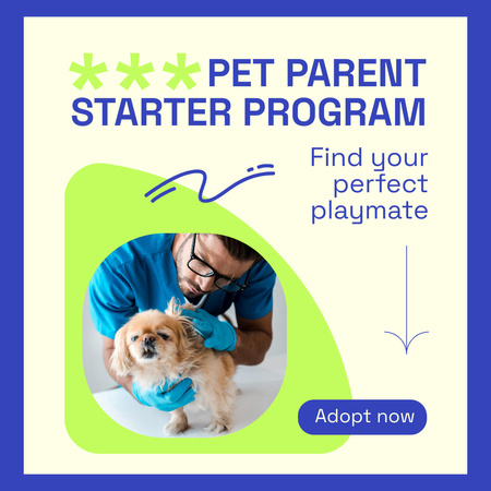 Perfect Canine Playmates to Adopt Instagram Design Template