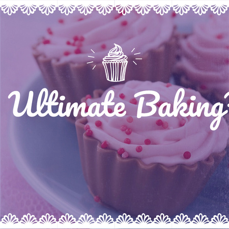 Ultimate baking hacks with Sweet cake Instagram Design Template