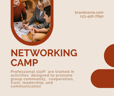 Networking Camp for Leaders Facebook Design Template
