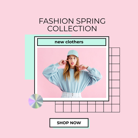 Fashion Spring Collection Instagram Design Template