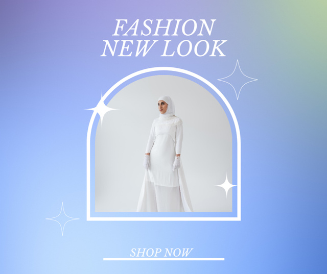 Modest Fashion for Stylish Muslim Women Facebook Design Template