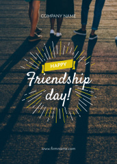 Friendship Day Greeting with People Together