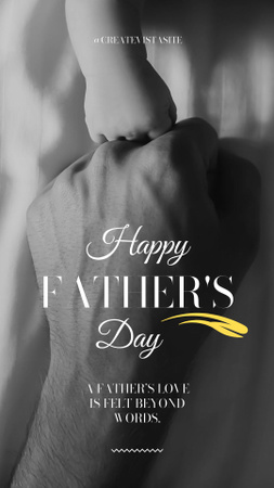 Wishing Fantastic Father's Day And Quote About Father's Love Instagram Story Design Template