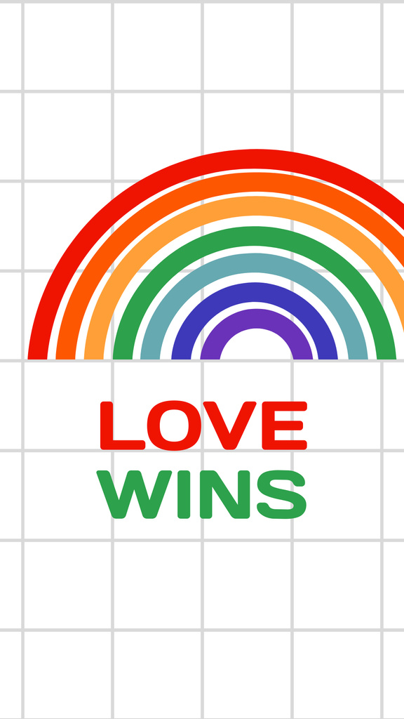 Plantilla de diseño de Love Wins  Instagram Story 