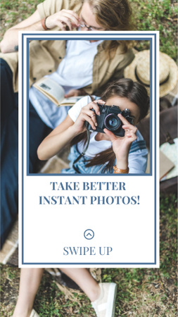 Designvorlage How Take Better Instagram Photos für Instagram Story