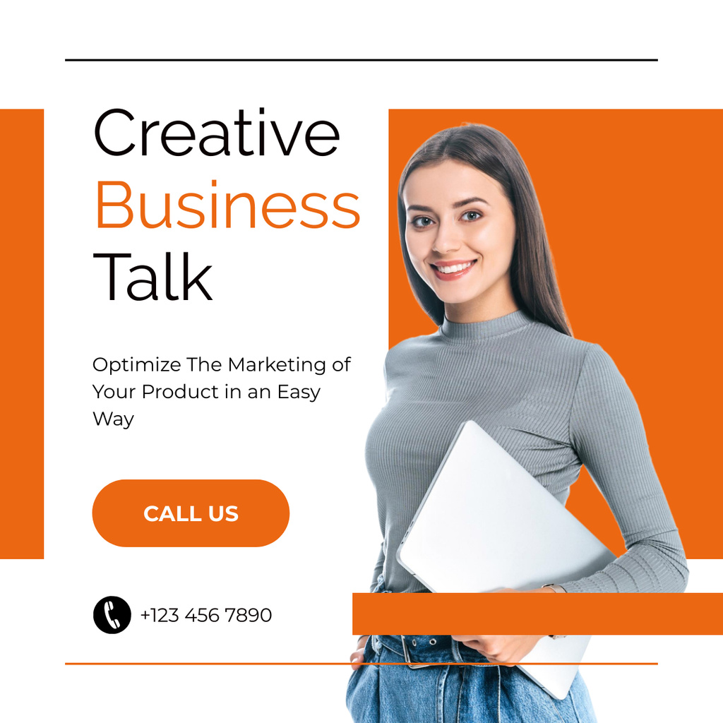 Modèle de visuel Creative Business Consulting Service - LinkedIn post