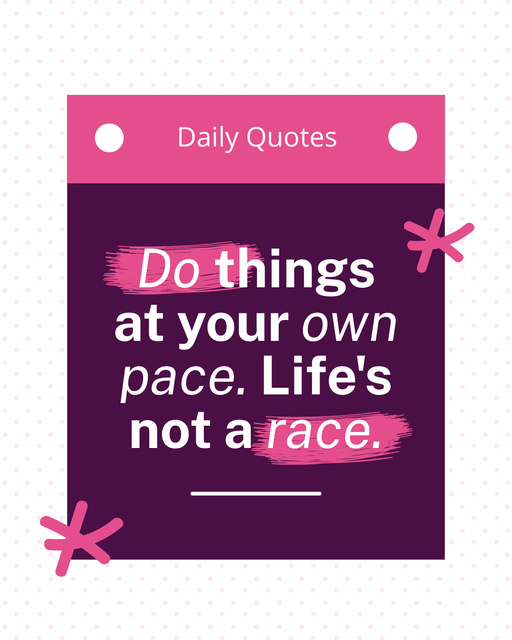 Template di design One of Daily Quotes about Things in Life Instagram Post Vertical