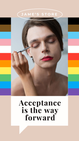 LGBT Community Invitation Instagram Story Modelo de Design