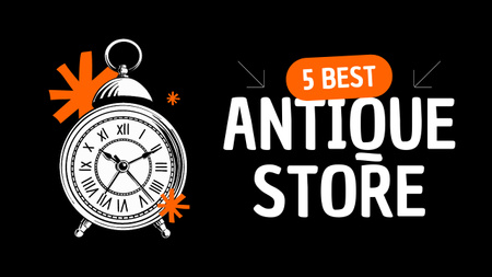Set Of Best Antiques Stores In Vlogger Episode Youtube Thumbnail Design Template