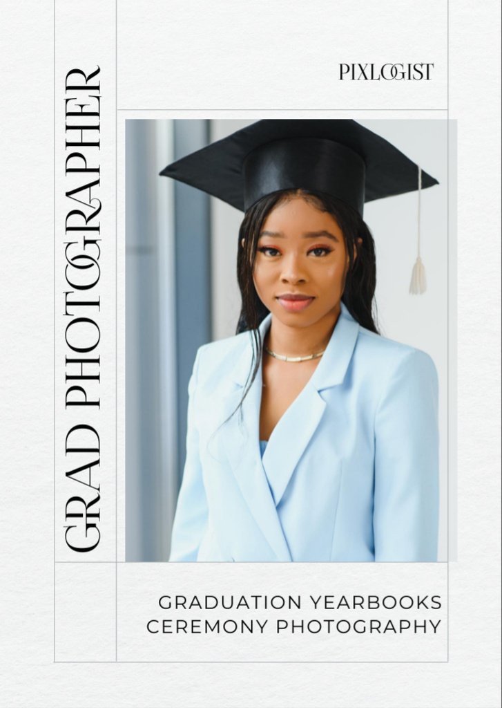 Graduation Photography for Long Memory Flyer A6デザインテンプレート