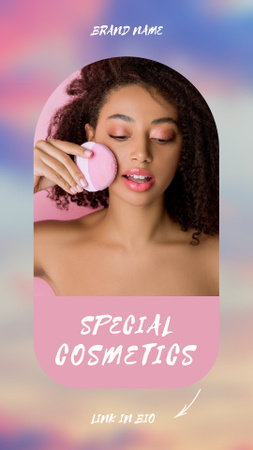 Advertisement for a Special Line of Cosmetics Instagram Story Design Template