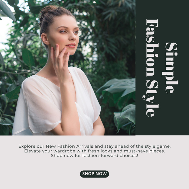 Stylish New Fashion Collection Instagram Design Template