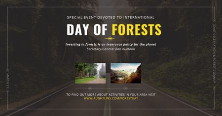 Observation of Day of Forests Facebook AD Design Template