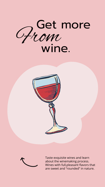 Plantilla de diseño de Wine Tasting Ad in Local Winery Instagram Video Story 