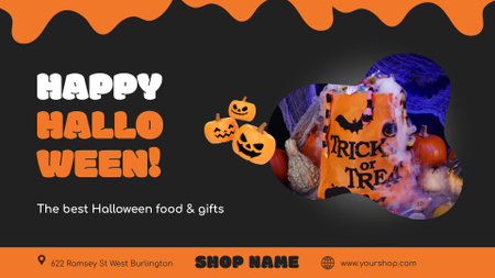 Best Halloween Food And Gifts Sale Full HD video Design Template