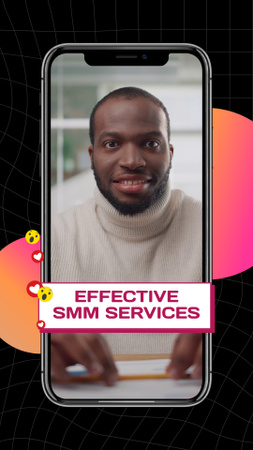 Effective SMM Services By Marketing Agency TikTok Video Design Template