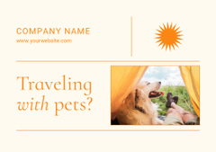 Travelling Tips with Golden Retriever Dog in Tent