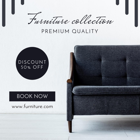 Luxus bútor kollekció Instagram tervezősablon