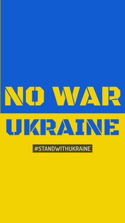 Increasing Awareness of the Situation in Ukraine Instagram Story Design Template
