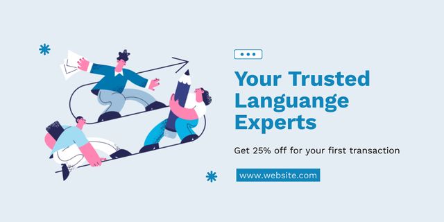 Trustworthy Translator Service With Discounts For First Time Client Twitter Design Template