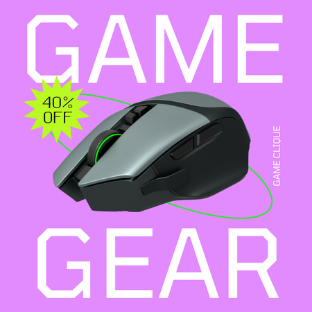 Designvorlage Game Gear Discount Offer für Instagram