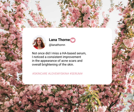Dialogue with Quote on Spring flowers Facebook Design Template