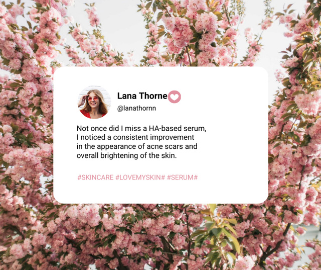 Dialogue with Quote on Spring flowers Facebook Design Template