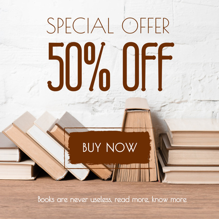 Modèle de visuel Special Offer of Books - Instagram