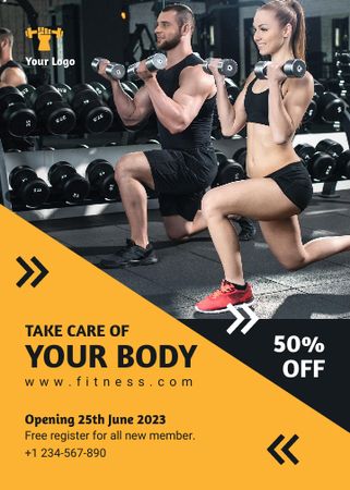 Sport Fitness Promotion Flyer Flayer – шаблон для дизайна