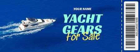 Yacht Accessories Sale Voucher Coupon Design Template