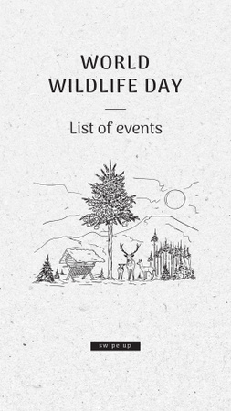Template di design Wildlife Day Announcement Instagram Story