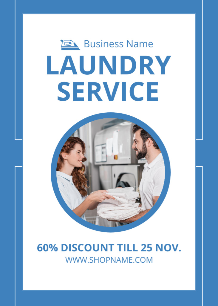 Special Offer of Laundry Services Flayer Tasarım Şablonu