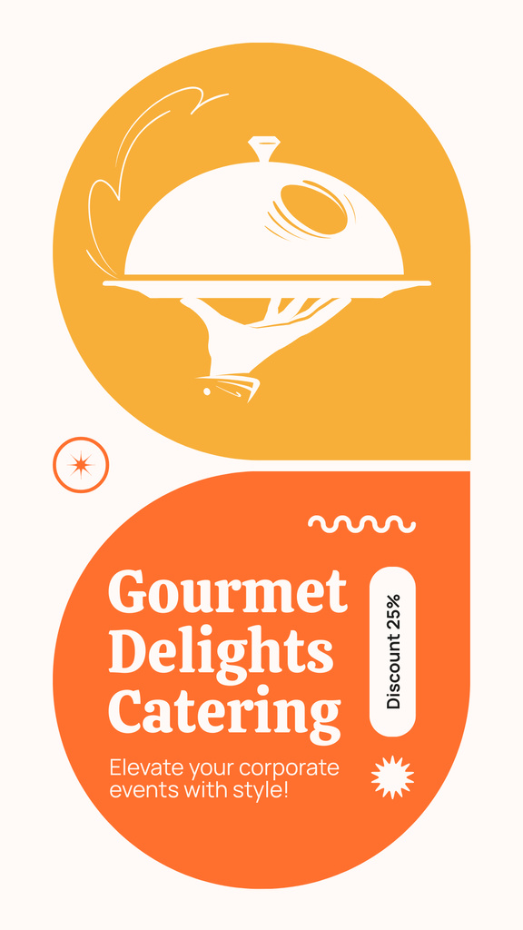 Designvorlage Catering of Delicacies for Gourmets für Instagram Story