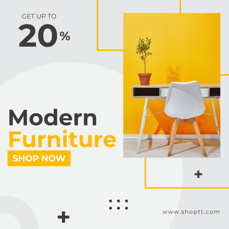 Designvorlage Rabatt auf moderne Möbel für Instagram