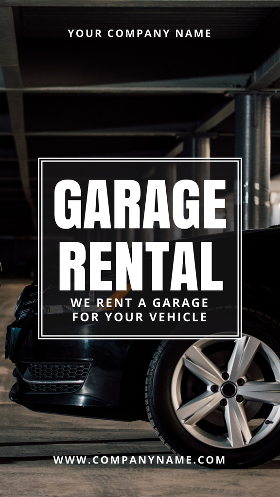 Garage Rental Offer Instagram Story – шаблон для дизайну