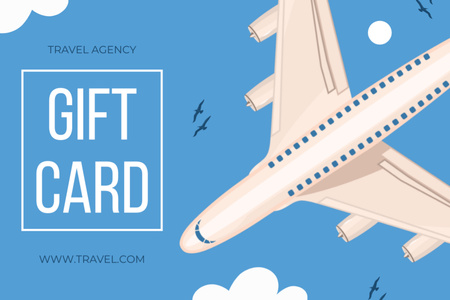 Modèle de visuel Visites et vente de billets d'avion - Gift Certificate