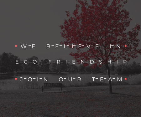 Eco-friendship concept Medium Rectangle Tasarım Şablonu