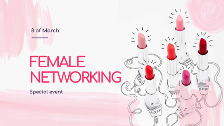 Special Event Announcement on Women's Day FB event cover Design Template