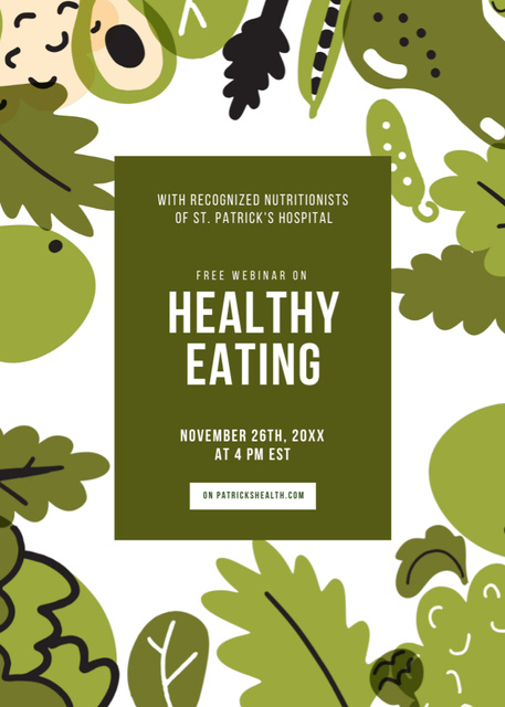 Platilla de diseño Healthy Eating Webinar Offer Invitation