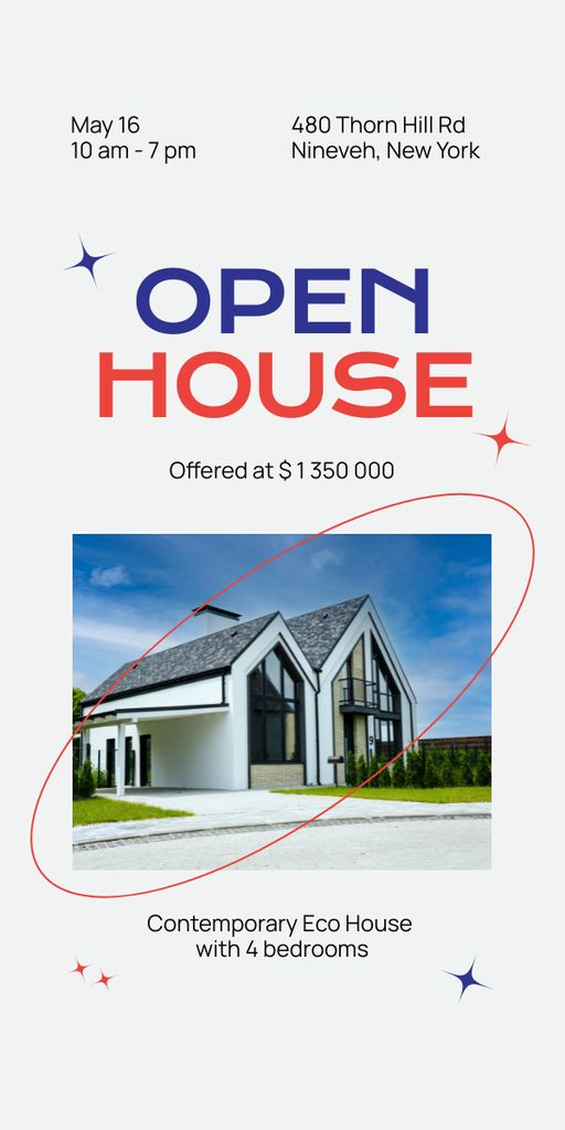 Szablon projektu Comfortable Houses Sale Offer Graphic