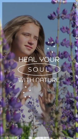 Platilla de diseño Inspirational Quote About Nature And Flora TikTok Video