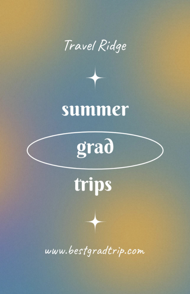 Designvorlage Ad of Summer Graduation Trips für Flyer 5.5x8.5in