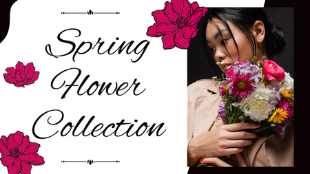 Plantilla de diseño de Oferta de colección de flores de primavera Youtube Thumbnail 