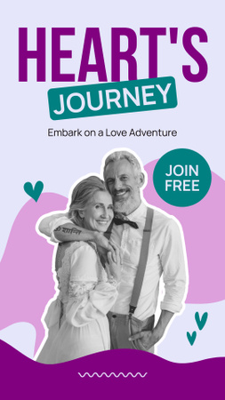 Matchmaking Agency Services to Middle-Aged Couples Instagram Story Design Template